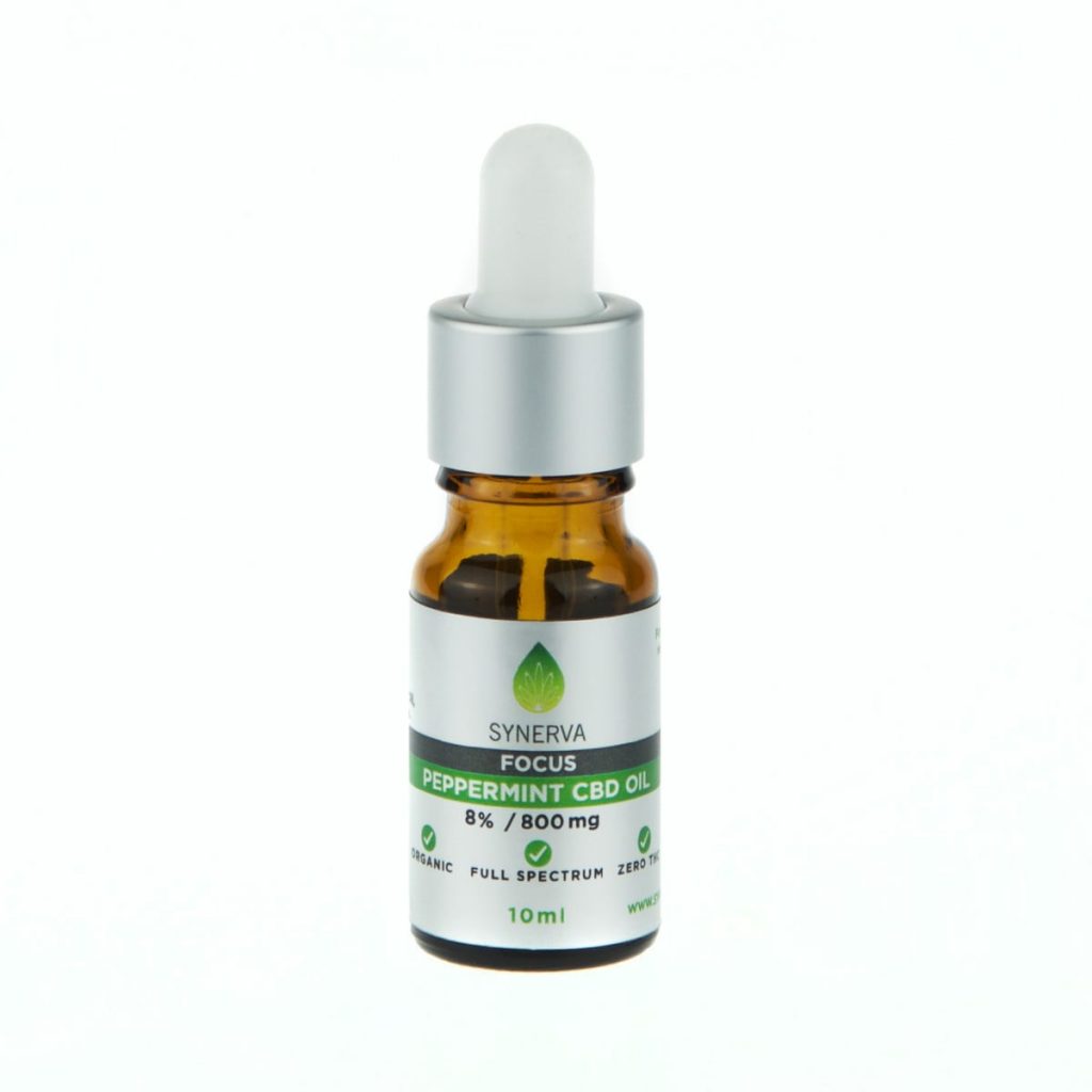 Bottle of  Peppermint CBD Oil