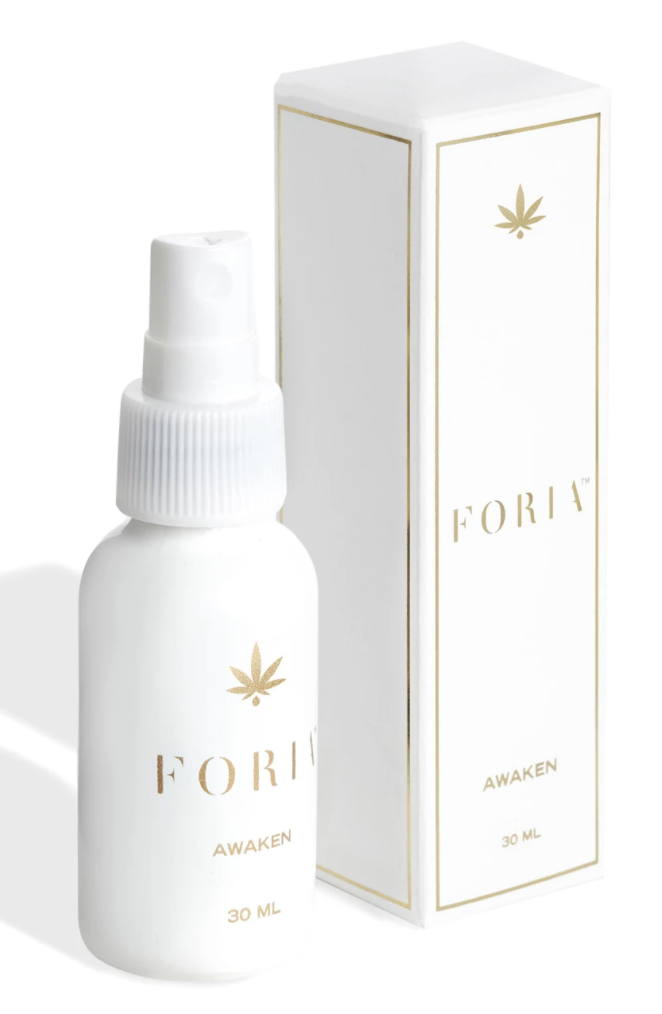 Foria Wellness Awaken bottle and outer packaging