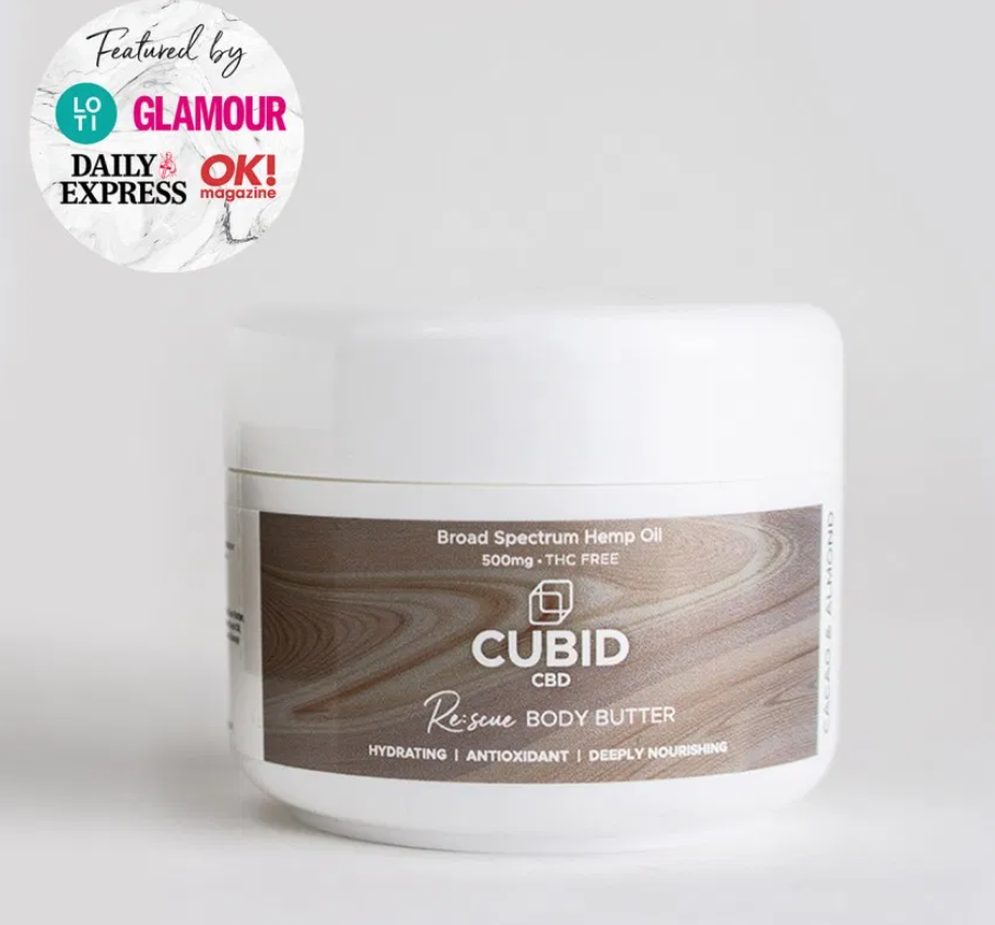 A jar of Cubid brand body cream