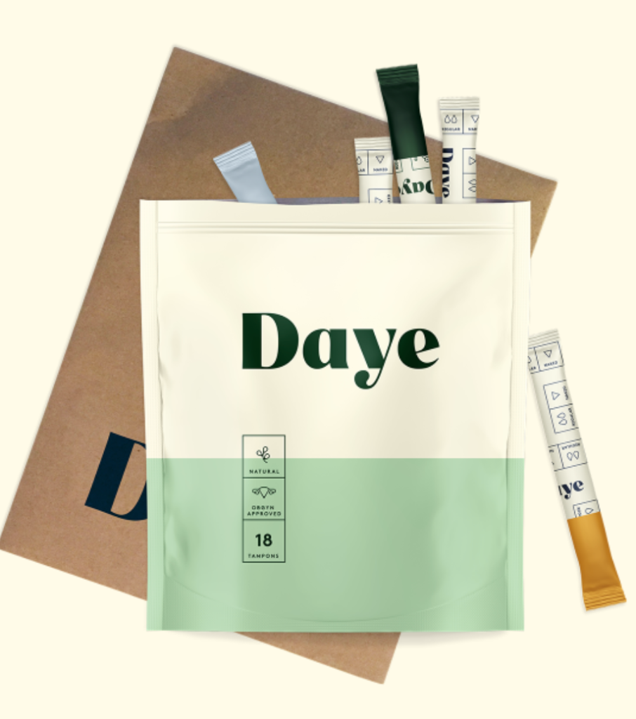 A bag of tampons from DAYE